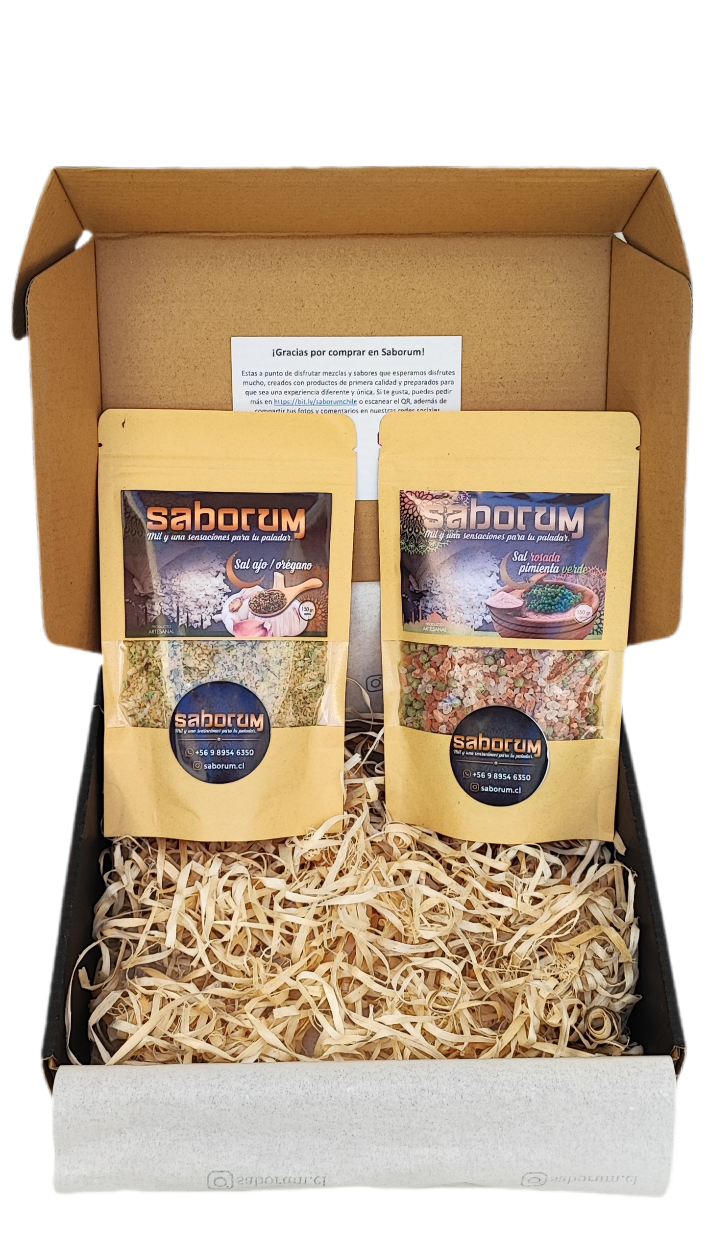 Caja Saborum con 2 recargas a elección
