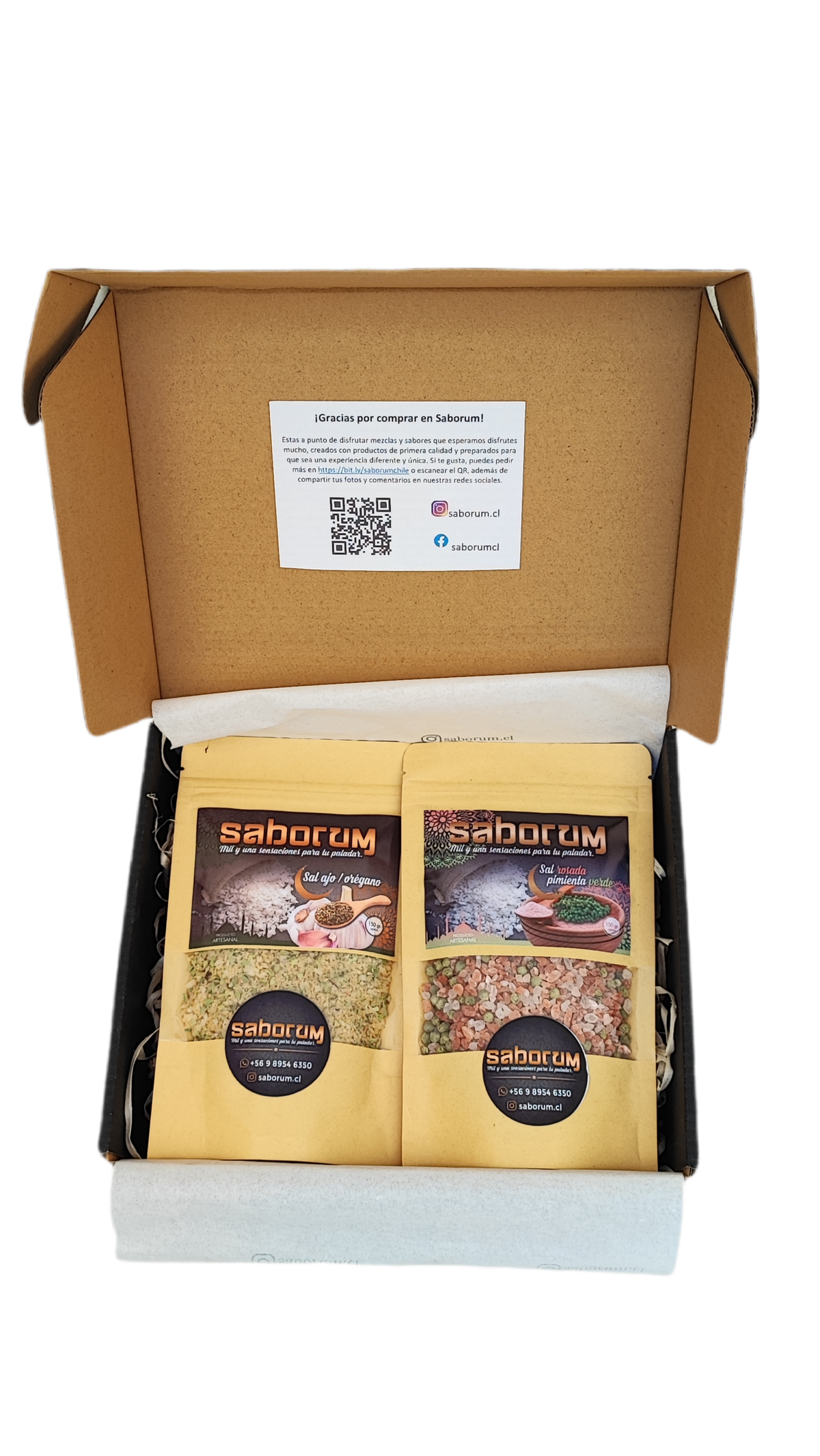 Caja Saborum con 2 recargas a elección