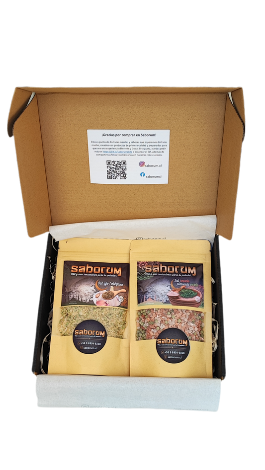 Caja Saborum con 2 recargas a elección